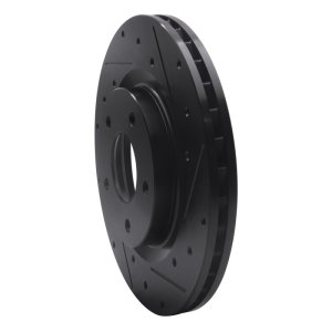 Chrysler 200 Brake Rotor (1) - Front Right - R1 Concepts - Drilled & Slotted - Black - `07-`25